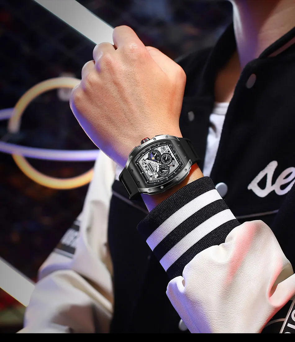 Men’s Luxury Sports Quartz Chronograph Watch Waterproof