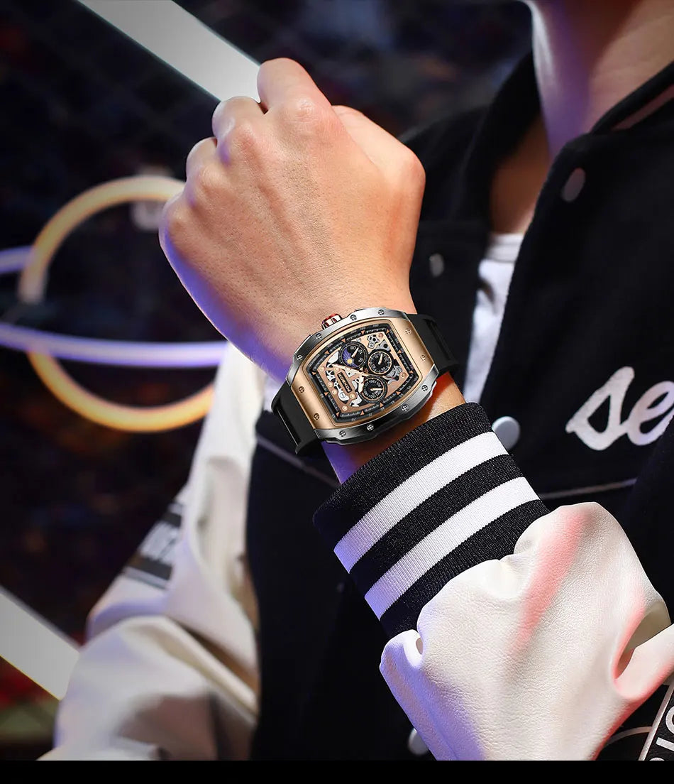 Men’s Luxury Sports Quartz Chronograph Watch Waterproof