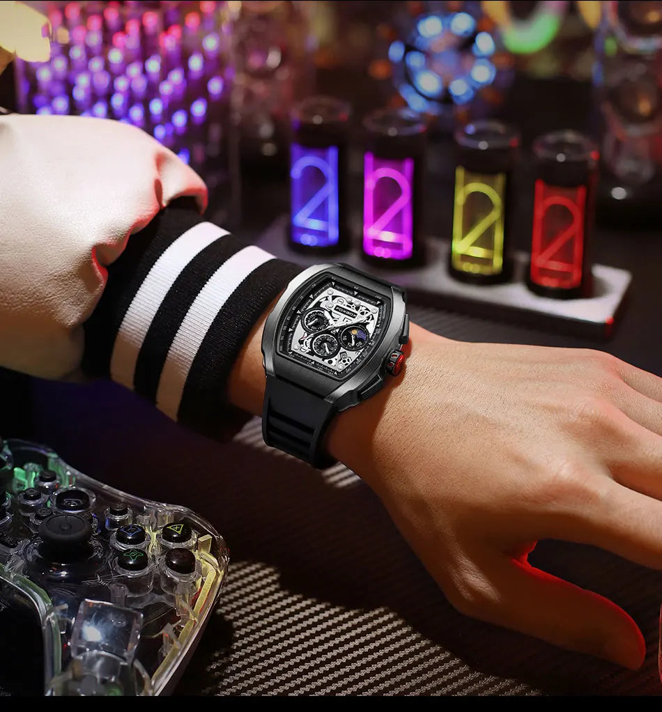 Men’s Luxury Sports Quartz Chronograph Watch Waterproof