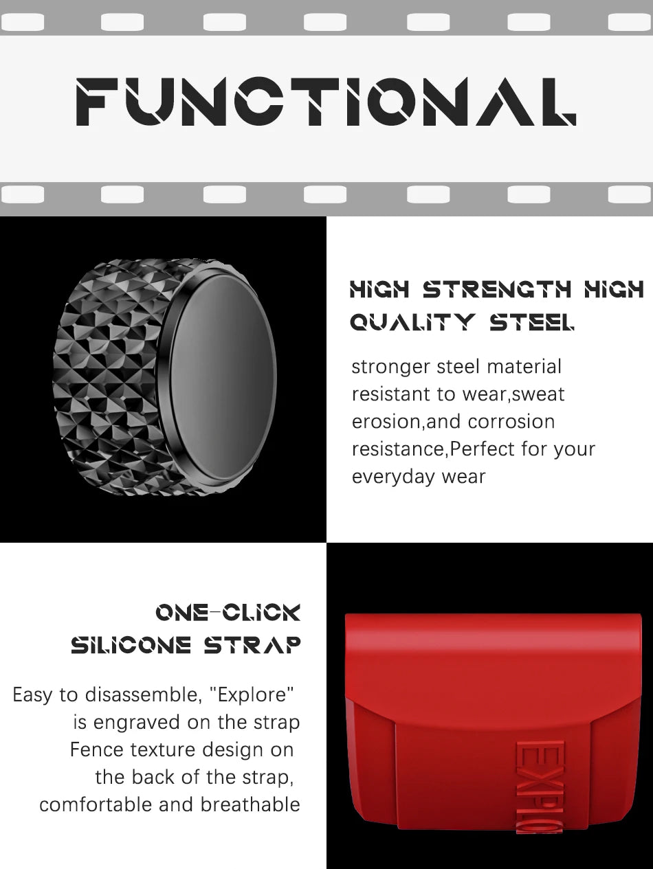 LIGE New Hollow Square Watch Men Fashion Business Men Watch Military Sport Waterproof Quartz Chronograph Relogio Masculino+BOX