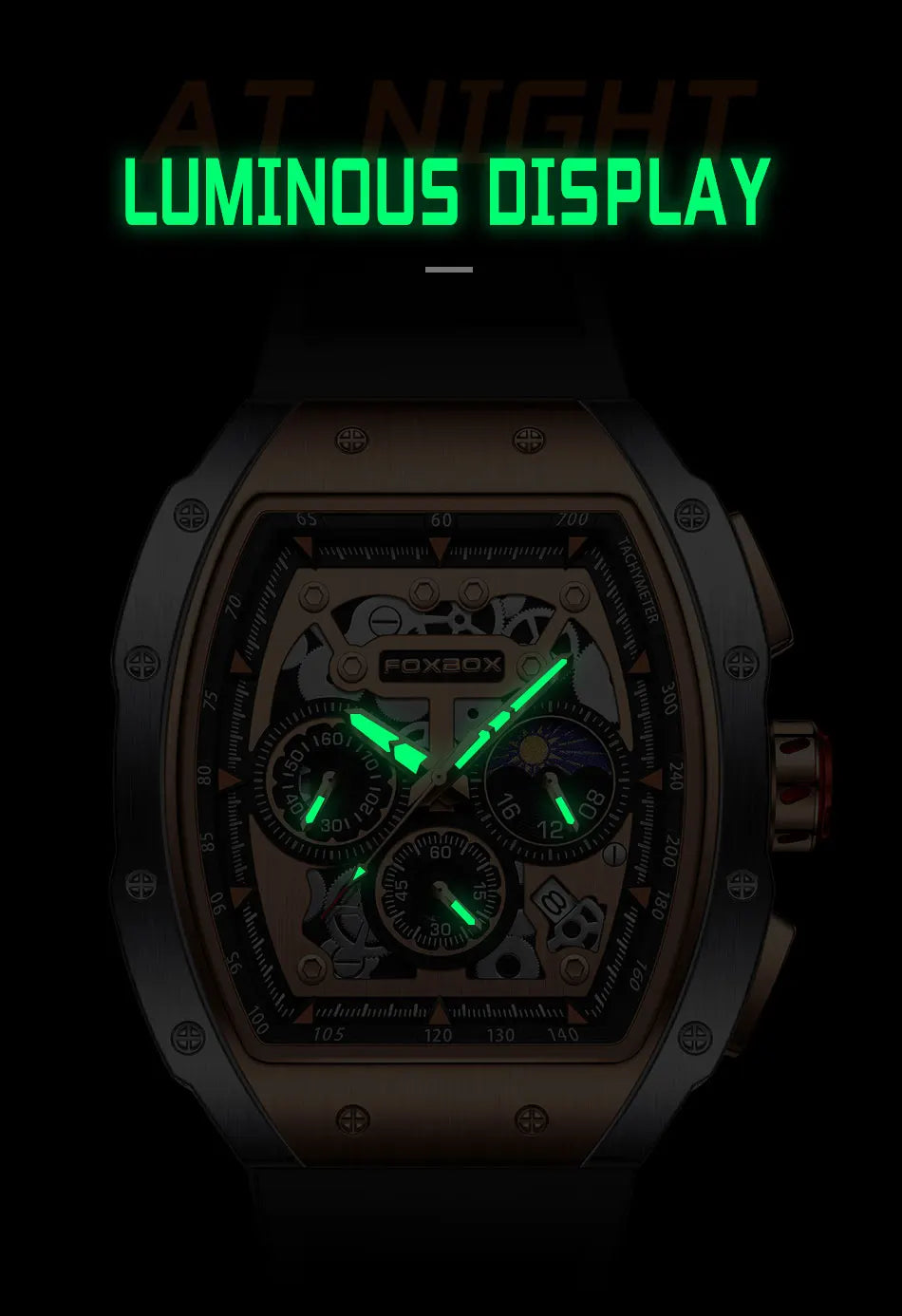 Men’s Luxury Sports Quartz Chronograph Watch Waterproof