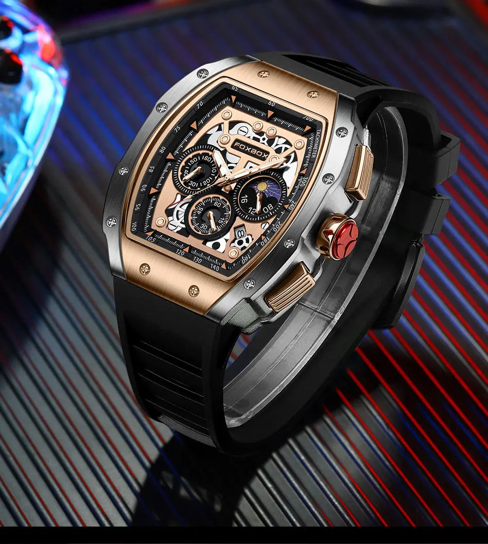 Men’s Luxury Sports Quartz Chronograph Watch Waterproof